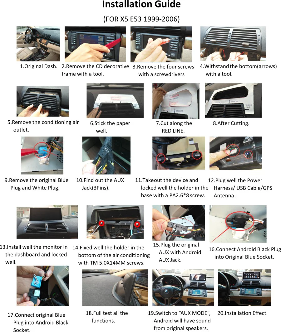 Best For BMW E53 X5 (1998-2006) Only support orginal screen 6.5/4.3inch 10.25inch android 8.1 car gps navigation multimedia device 5