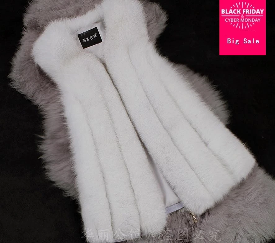 Женская зимняя куртка из искусственного лисьего меха в полоску|faux fur coat|fur coatfur coat