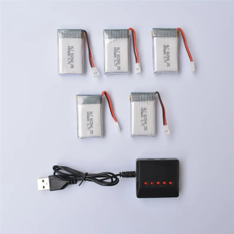 SYMA X5 X5C X5SW 650Mah 3 7 V Lipol батарея истинная емкость батареи для радиоуправляемого