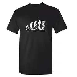 EVOLUTION OF СКА Футболка-2 тона записи Футболка для мужчин s СКА музыка одежда в стиле рэгги модный стиль Мужская футболка, 100% хлопок