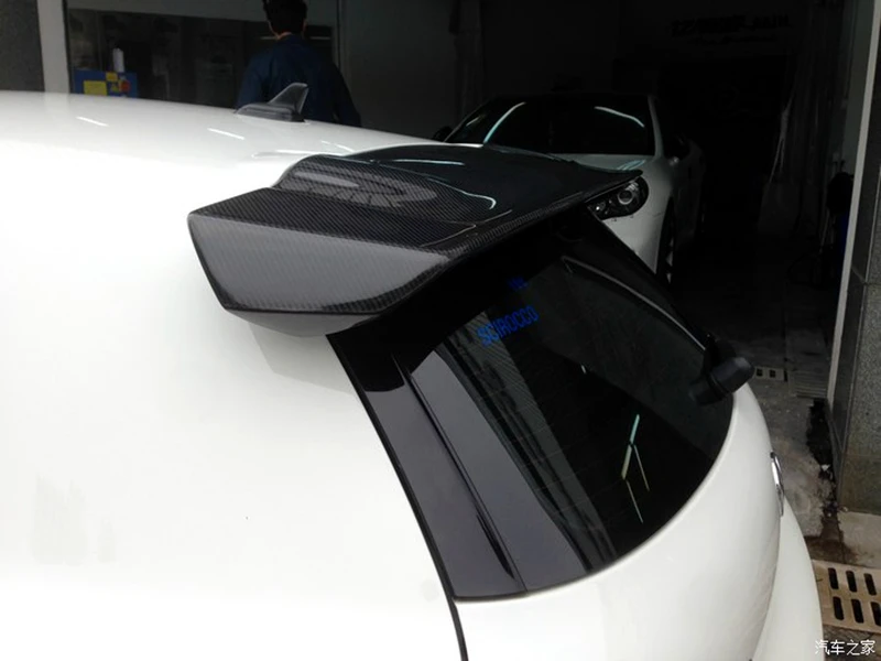 Высокое качество углеродного волокна черный спойлер задний багажник украшение в виде хвостового крыла для Volkswagen Scirocco(не использовать во время R