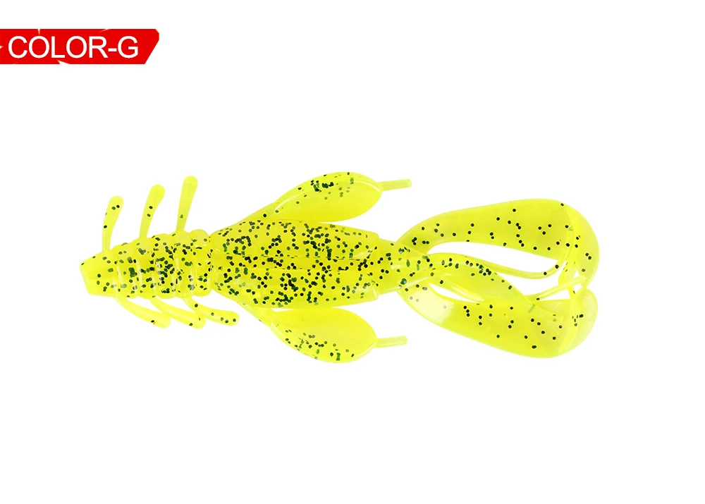 RoseWood 10.3cm 10.4g Soft Fishing Bait Crawfish Lures, Soft Plastic Fishing Lures For Fish Trout Walleye Paddle (1Pack5Pcs)  (9)
