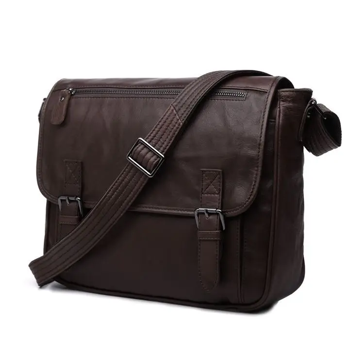 Nesitu, высокое качество, кофе, настоящий первый слой, натуральная кожа, Воловья кожа, через плечо, мужские сумки-мессенджеры, сумки на плечо# M7022