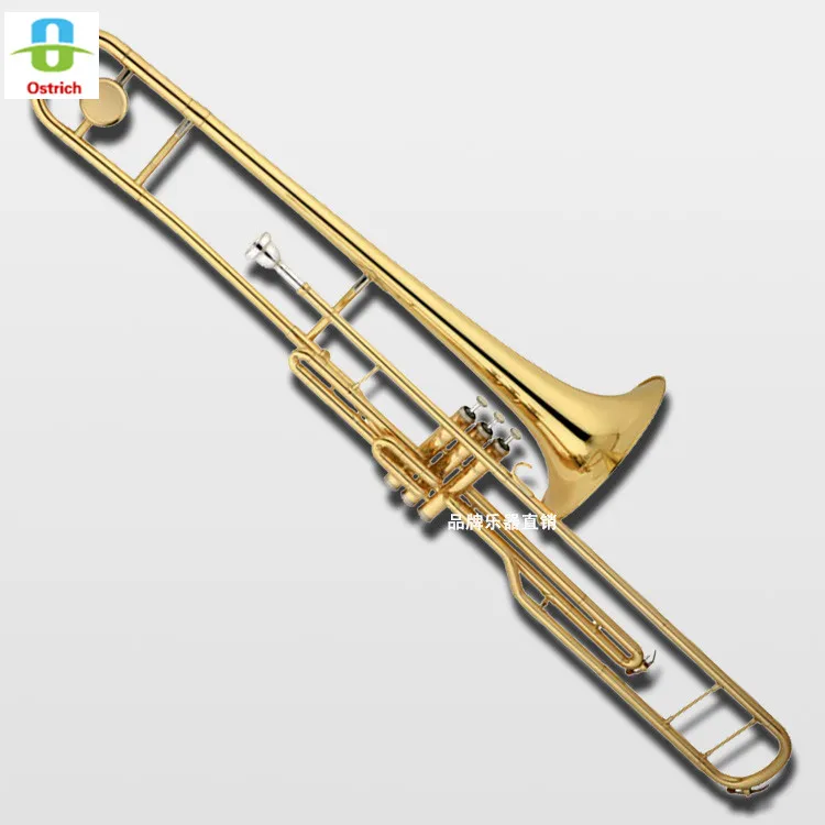 State key slide trombone Bass Trombone Small Shank Bb/ Gold Brass Bell