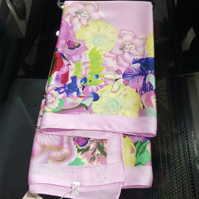 Женский шёлковый шарф с принтом 70 Х70 см|brand silk scarf|designer brand scarfdesigner scarf |
