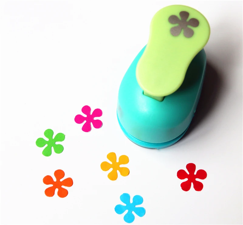 free shipping flower paper punch 15mm 5 8 shapes craft flower shaped paper punches