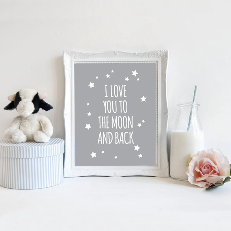 I Love You To The Moon And Back Wall Art online shop classic quote i love you to the moon and back nursery I Love You To The Moon And Back Wall Art online shop classic quote i love you to the moon and back nursery