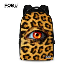 Большая Емкость Девочек-Подростков Школьного Рюкзака Leopard Eyes Печати Mochila Рюкзак для Женщин Высокого Качества Леди Ноутбук Backbag