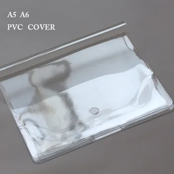 

Wholesale 5pcs A5 A6 Transparent PVC Cover, Notebook Diary Book Protector Covers, Office School Stationery Supplies