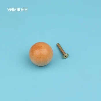 

10pcs/lot Puxador Retro Decoration Furniture Wooden Cabinet Drawer Wardrobe Door Knob Pull Handle Hardware Plain Circle