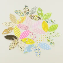 Гетры с рисунком листьев, нарезанные хлопковая Лоскутная Ткань очаровательный пакет стеганые ткани при доставке выбираются произвольно 100 шт./лот 50 проектных работ 6,5 см x 6,5 см Telas