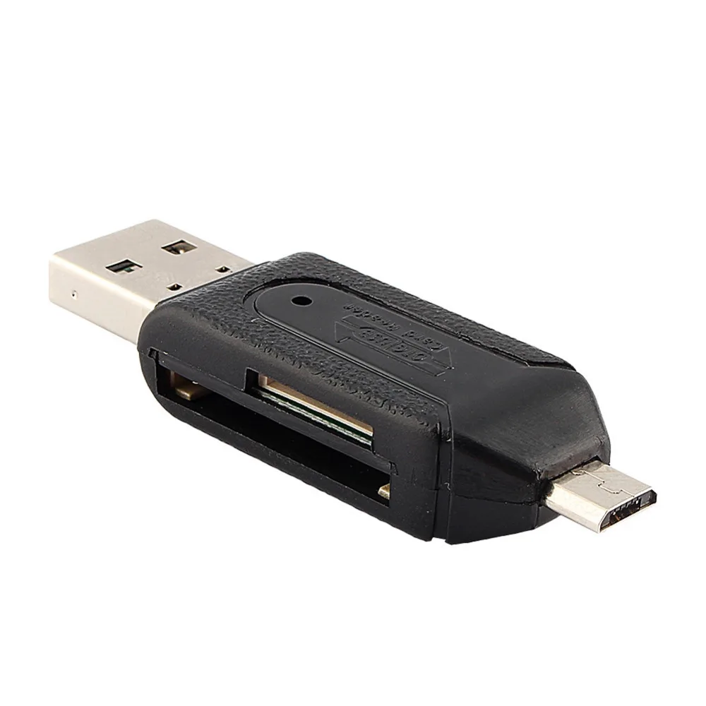 

2 in 1 USB OTG Card Reader Micro USB OTG TF/SD Card Reader Phone Extension Headers Flash Drive Adapter For Smartphone Computer