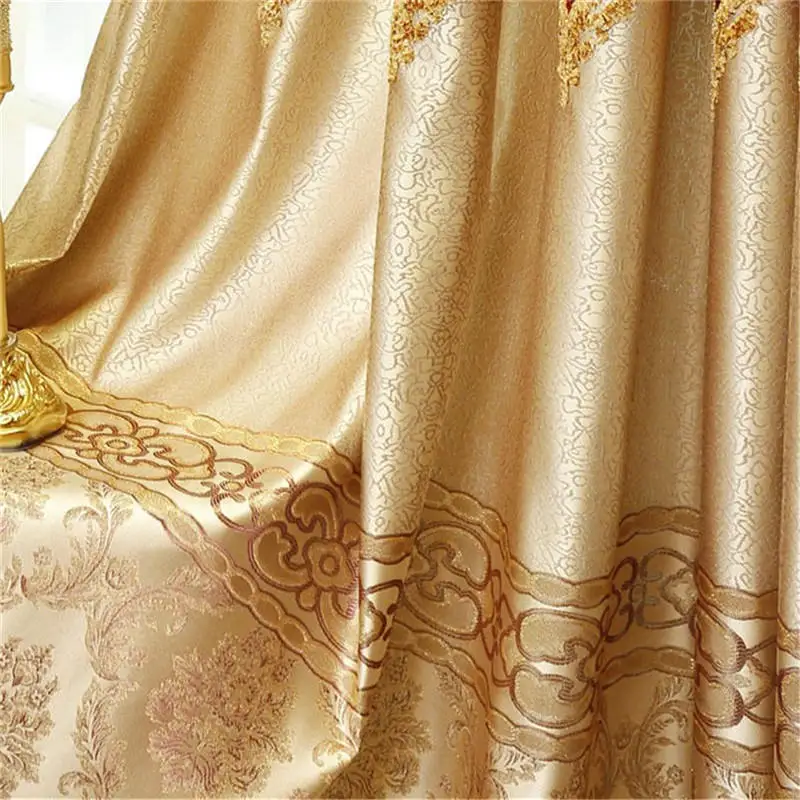 Европейские классические Роскошные плотные декоративные занавески для гостиной, отвесные занавески для кухни, оконные занавески для спальни - Цвет: Cloth   Curtain