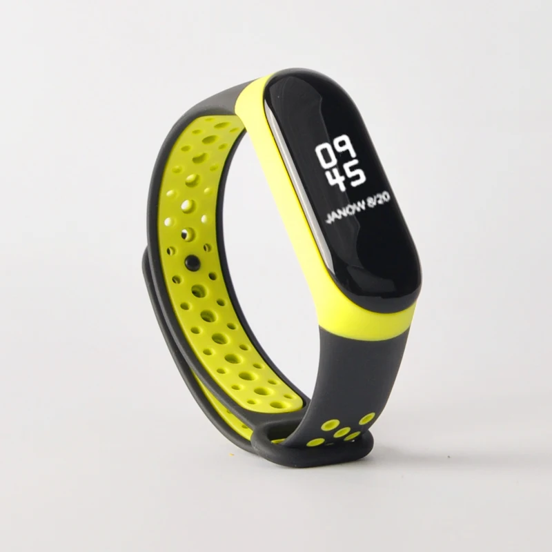 Браслет Mi Band 3 4 спортивный силиконовый ремешок для Xiaomi mi band наручных часов