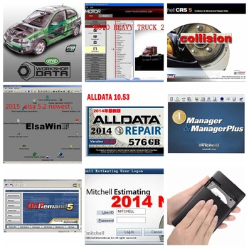 

2020 Alldata Software High quality All data 10.53+mit//chell OD5 2015+ElsaWin+Vivid workshop+atsg 26 in 1tb hdd usb3.0 cars