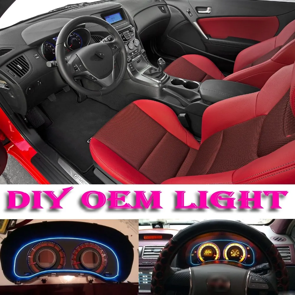 Car Atmosphere Light Flexible Neon Light El Wire Interior