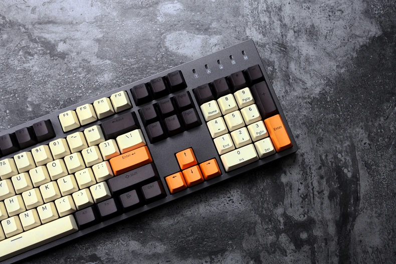 Петли pbt doubleshot keycaps oem для механической клавиатуры серый оранжевый бежевый gh60
