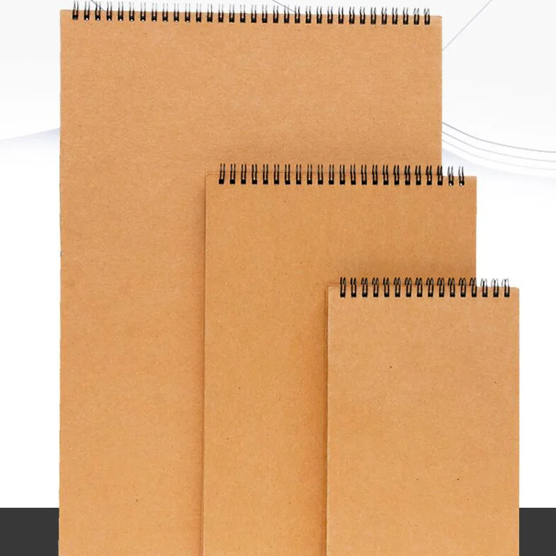 Kraft Hard Cover A3 Sketch Book A3/A4/A5 Sketchbook 30 Sheets 120GSM