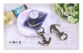 

500pcs/lot Creative and unique Anchor design for birthday party and wedding Anchor Shaped Beer Bottle Opener FreeShipping