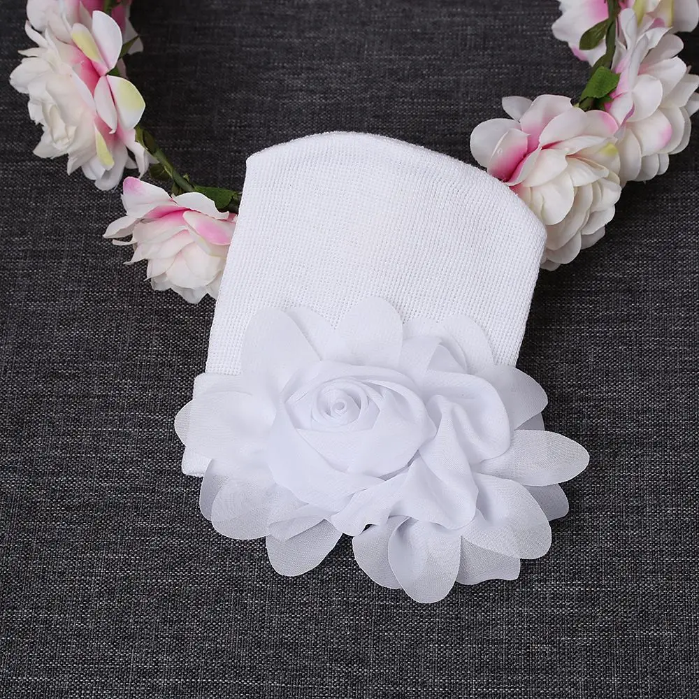 1PC Fashion Cute Infant Newborn Toddler Baby Girl Boy Flower Hat Soft Cotton Beanie Hat with Peony & Rhinestone Photo Prop Hat baby kid girl boy toddler animal print beanie cap newborn infant cotton soft hat