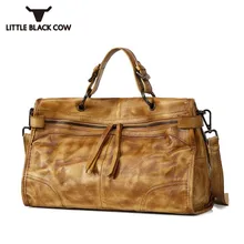 Европейские ретро сумки из натуральной кожи, Дамская Высококачественная деловая дорожная сумка-мессенджер, Женская Ручная работа, оригинальная женская сумка