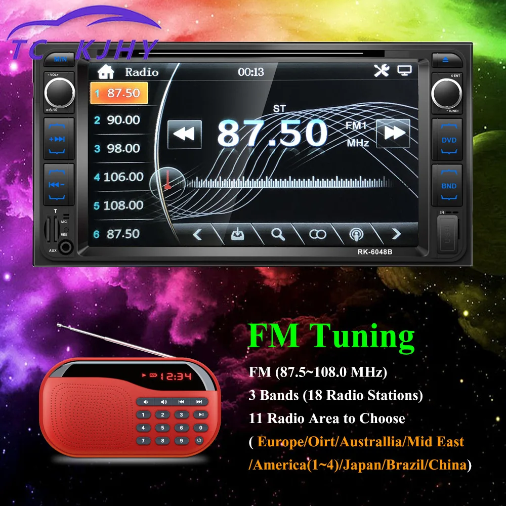 

Touch Screen GPS Navigation HD 7 Inch Mp5 USB Bluetooth Wifi Universal Automatic Radio Multiple EQ Scene Selection DVD