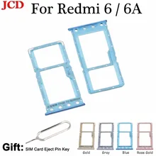 JCD для redmi 6A Sim держатель для карт слот для карт для xiaomi для redmi 6 6A запасные части для redmi 6+ извлечение сим-карты контактный ключ