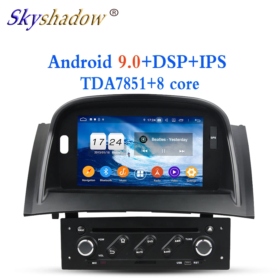 

HD 1Din Android 9.0 For Renault Megane II 2 2004-2009 4GB RAM 32G Car DVD Player GPS Glonass map RDS Radio wifi 4G Bluetooth 4.2