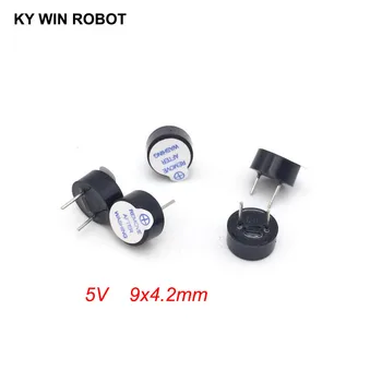 

[ electronic diy kit ] New Ultra-thin 5V active buzzer Electromagnetic 9*4.2MM 0942 (SOT plastic tube length acoustic )(5 pieces