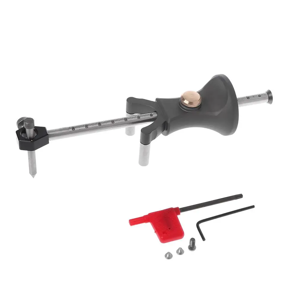 

Carpenter Straight Line Arc Curve Scriber Parallel Wheel Marking Cutting Gauge Woodworking Dual-purpose Drawing Line Square Mark