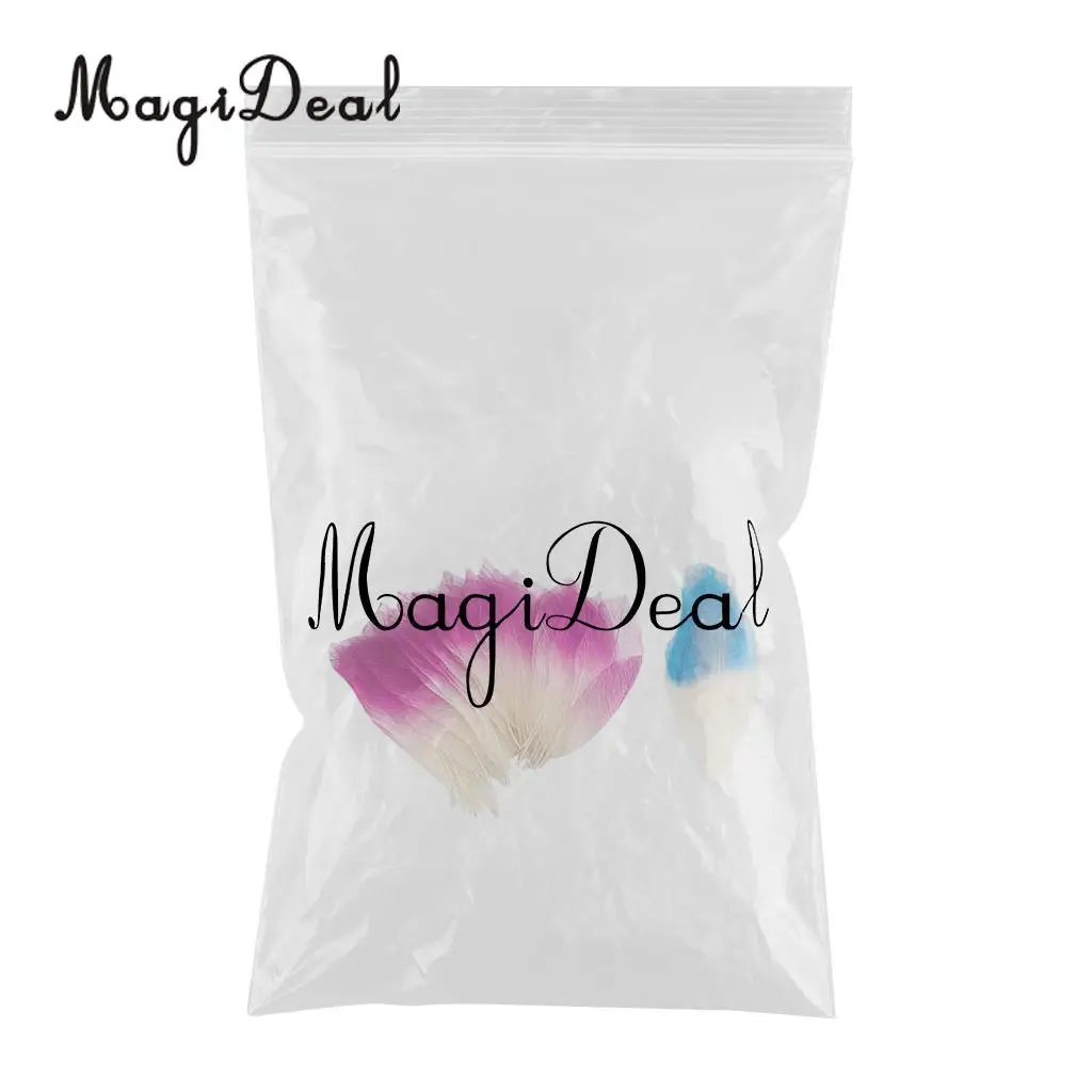 100pcs Natural Magnolia Skeleton Leaf Leaves Embellishment for DIY Crafts Purple Blue
