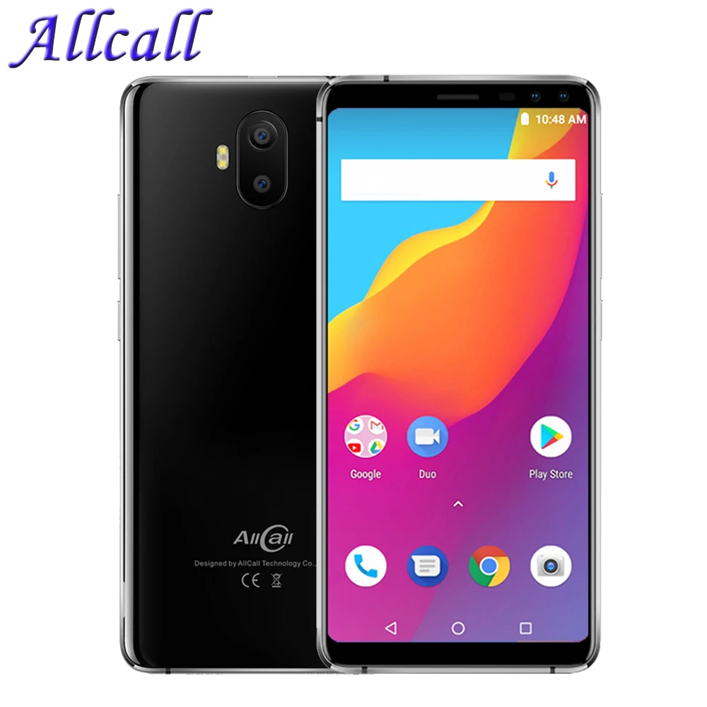 

Original AllCall S1 5.5" 18:9 Screen Mobile Phone 5000mAh 2GB+16GB Android 8.1 MT6580 Quad Core Four Cams 8.0MP+2.0MP Cellphone