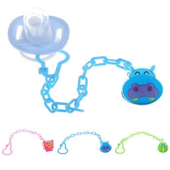 

Baby Pacifier Chain Pacifier Clip Infant Kids Pacifier Chain Clip Animal Cartoon Dummy Soother Nipple Holder