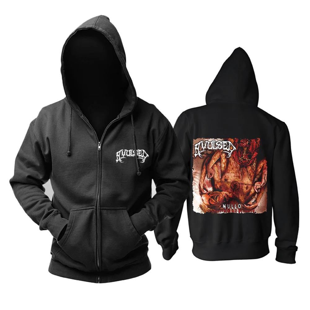 Новая черная толстовка с капюшоном Bloodhoof Avulsed goregrind death metal band Азиатский