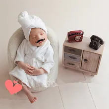 Новорожденный мини перламутровые туфли для невесты ввода радио-рекордер реквизит мебели реквизит для фотографирования новорожденных