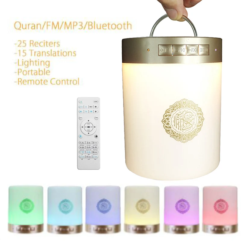 Bluetooth Колонка Quran Беспроводная с поддержкой MP3 FM TF карт 24 языка|Портативные