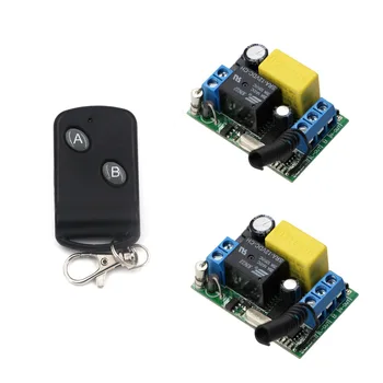 

Latest Wireless Remote Control Light Switch 10A Relay AC220V 1CH 2* Receivers with 2Keys Transmitter 315/433Mhz