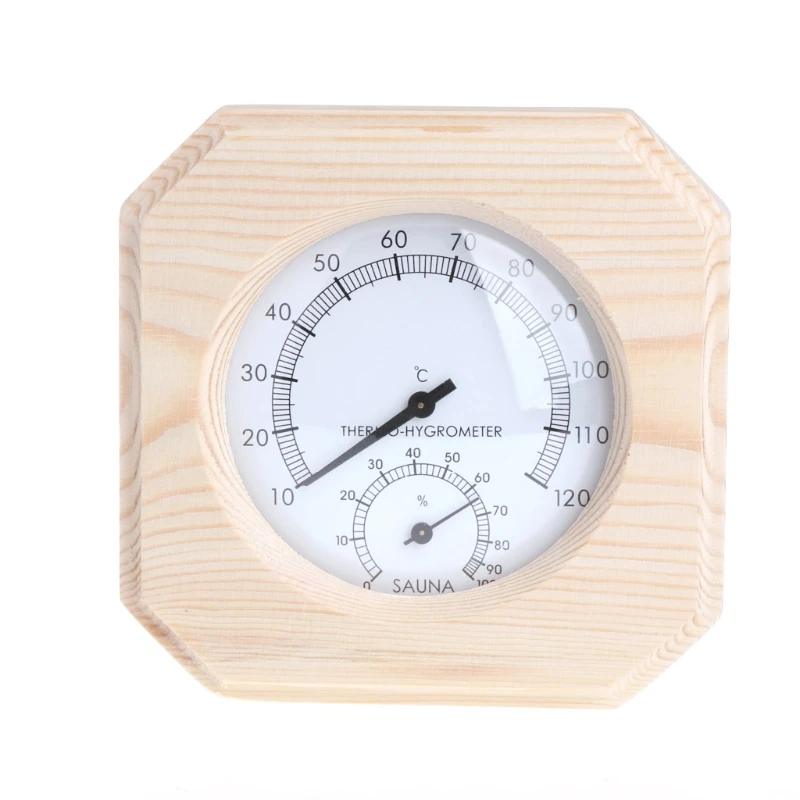 Деревянный термометр для сауны, гигрометр, гигротермограф, прибор для измерения температуры, Прямая поставка