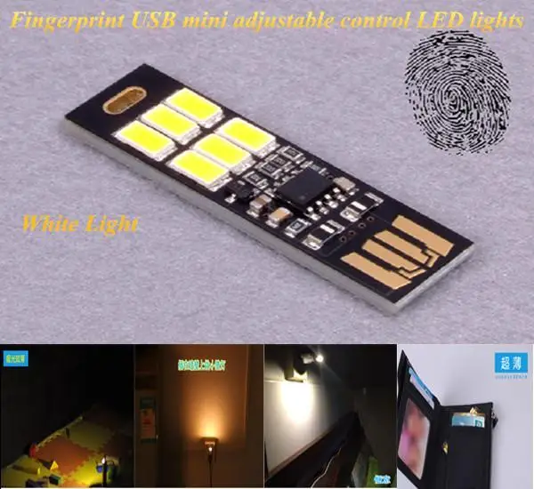 Новый сенсорный мини переключатель USB Мобильная мощность Кемпинг лампа