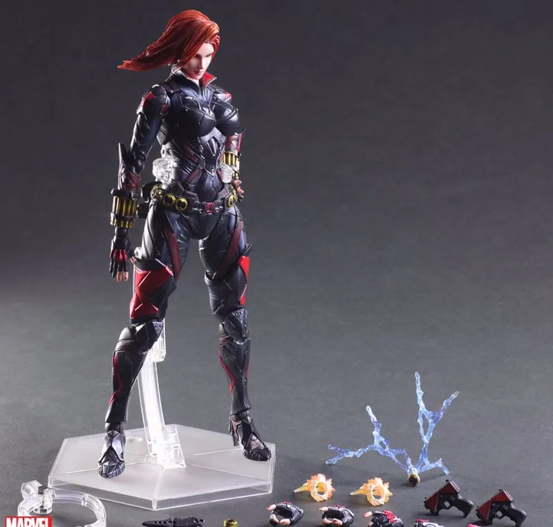 Играйте в искусство Kai Black Widow Super Hero Наташа Романова PA 27 см ПВХ фигурка кукла игрушки Детский подарок Brinquedos