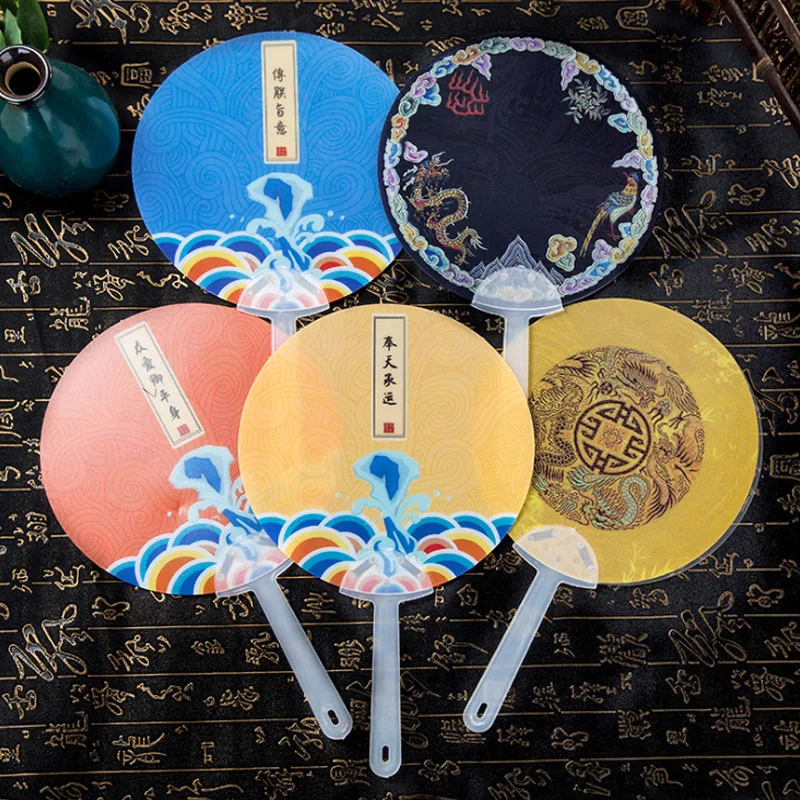 50pcs Plastic Hand Fan Party Favor Decor Fan Fans Chinese Style Classic