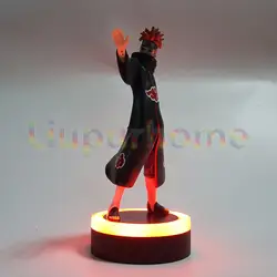 Нарусветодио дный то боль свет базовые игрушки Аниме Uzumaki Naruto фигурка боль светодио дный светодиодные лампы Набор рождественские