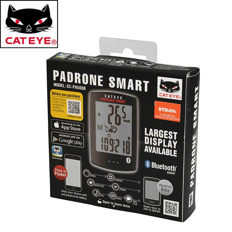 

CATEYE Wireless Stopwatch Bike Computers Multifunction Bicycle Bicycle Padrone Smart Speedometer Cycling Accessories CC-PA500B