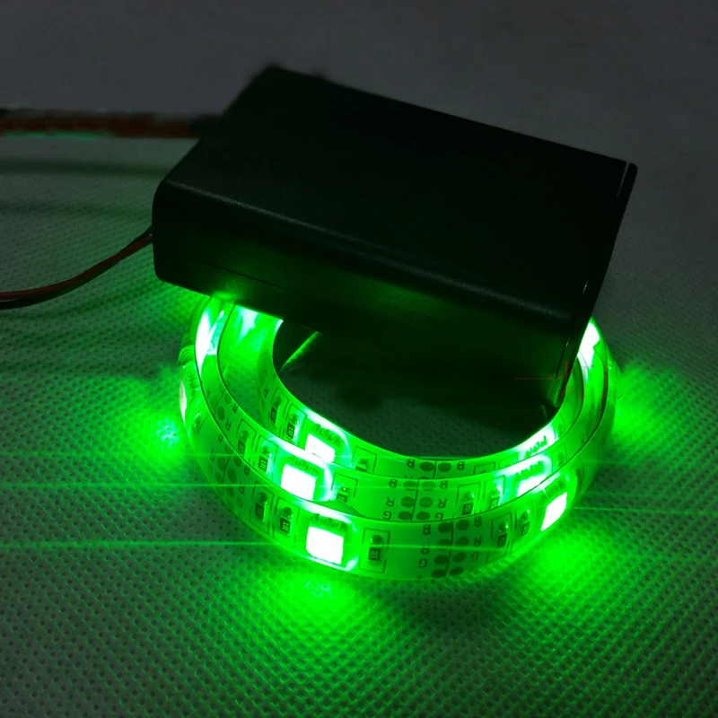 1 шт. 3 режима 4,5 V 0,5/1/2 M RGB Водонепроницаемый светодиодный гибкий свет прокладки 5050 с утолщённой меховой опушкой, декоративные El женщины в китайском стиле