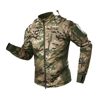 

New Fabric Waterproof Tactical Jackets Men Army SWAT Combat Breathable Quick Dry Windbreaker Jackets Training Clothing