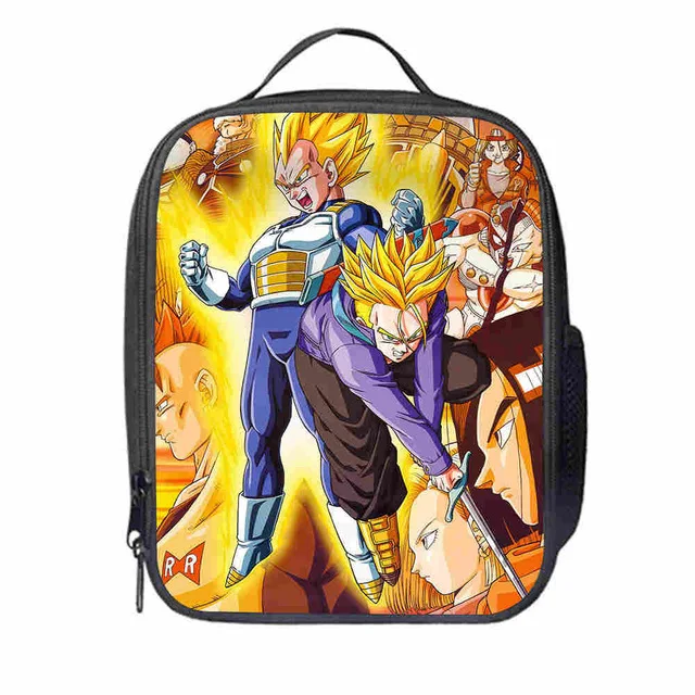 Dragon Ball сумка для ланча с животными, аниме Гоку для женщин и мужчин, подростков, мальчиков и девочек, детский школьный изолированный охладитель, сумка-тоут - Цвет: photo color