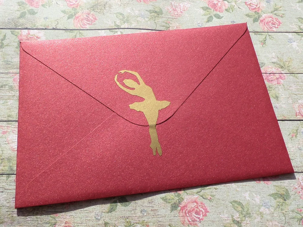 

30/Set Ballerina Stickers Party Invitation Seal Ballerina Birthday Decals Removable Art Vinyl Invitations Card Decal LC321