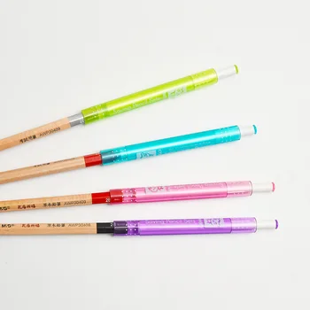 

5 pcs/lot Plastic Protective Cap Extension Rod Coupling Sketch Pen Pencil Grip Creative Extender Student Supplies