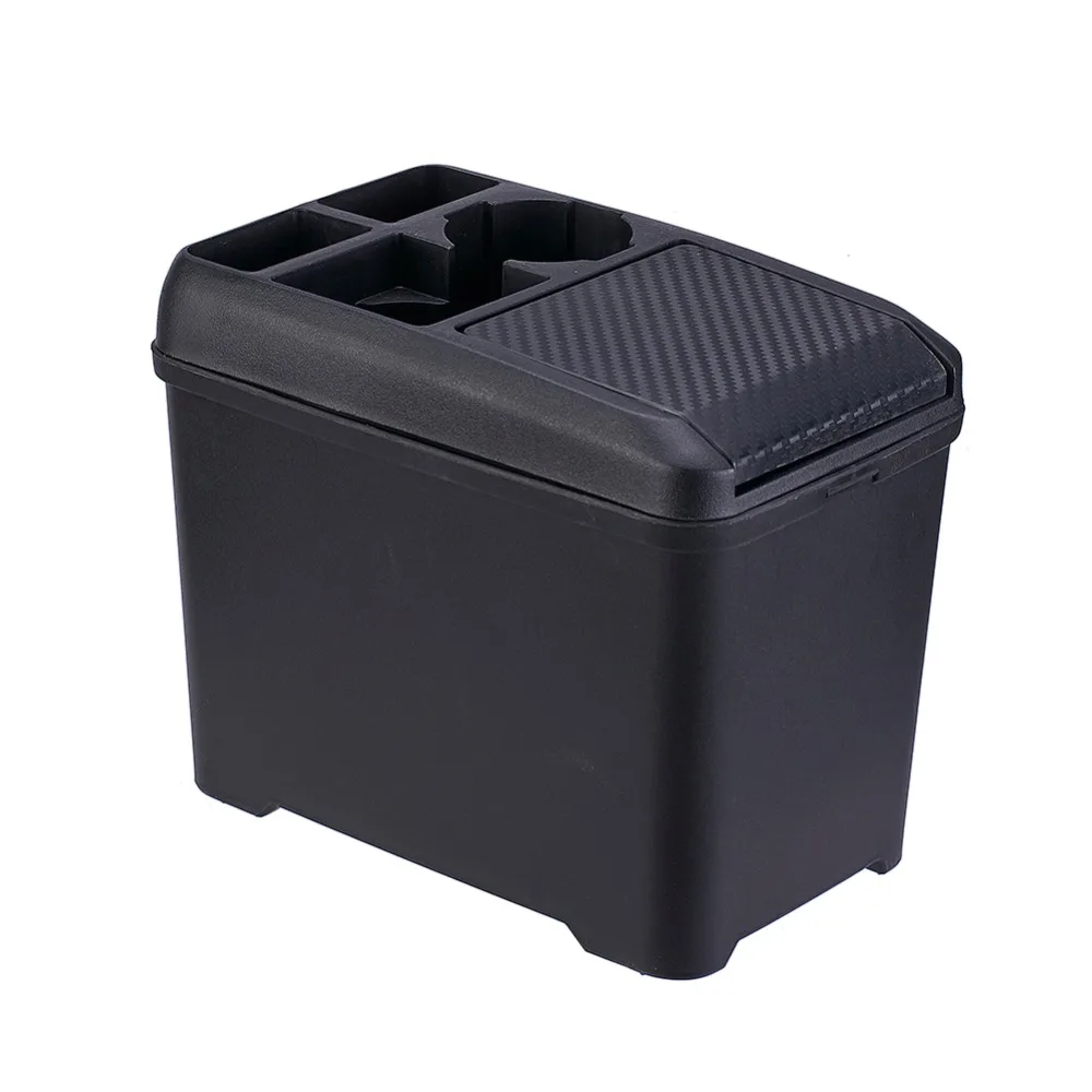 Черный Универсальный автомобильный внутренний мусорный бак многофункциональный мусорный ящик для хранения чашка держатель для напитков
