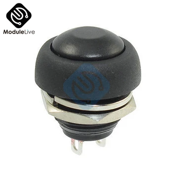 

10PCS Black Color 12mm 0.12m PBS-33B Waterproof Momentary ON OFF Push Button Swithch Mini Tiny Switch